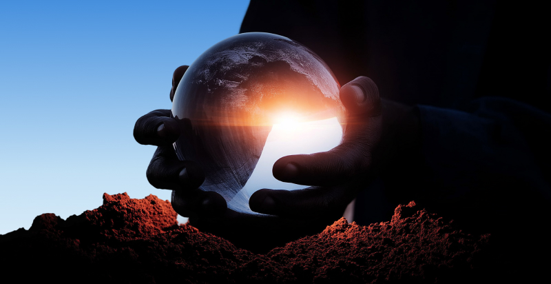 Earth in hands